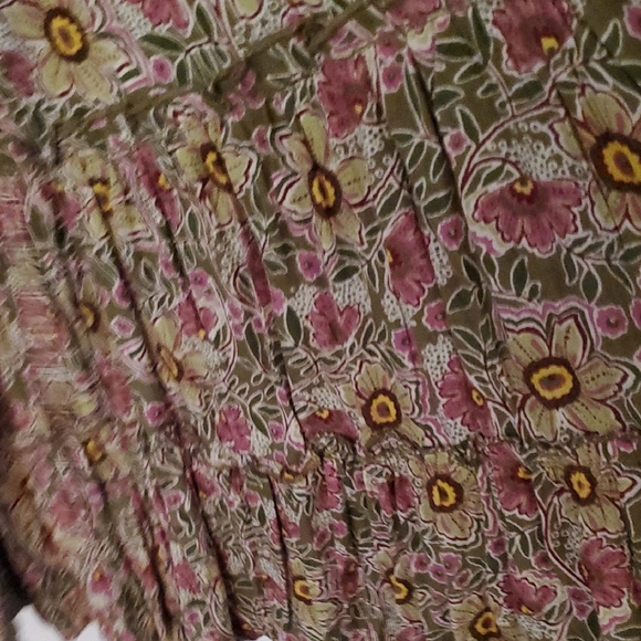 Maurices Floral Lined Midi Dress with Ruffle Straps - Picture 12 of 14